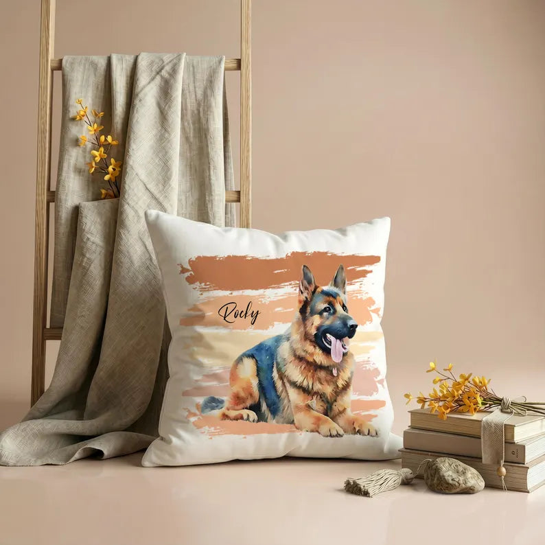 Custom Portrait Pet Pillow