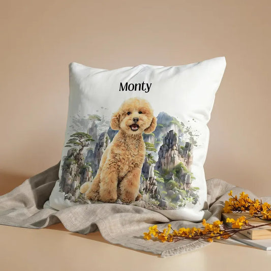 Custom Portrait Pet Pillow