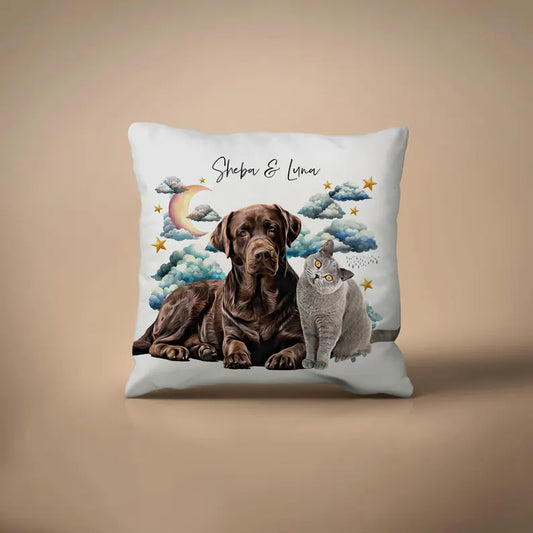 Custom Portrait Pet Pillow